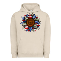 Pigment French Oak sunflower american flag Urban Hoodie - JahusDesignShop