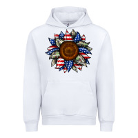 White sunflower american flag Urban Hoodie - JahusDesignShop
