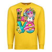 Lemon love summer unicorn Premium Sweatshirt - texasbilliewilder