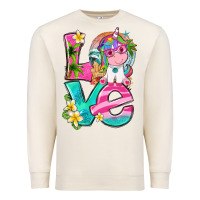 Sandshell love summer unicorn Premium Sweatshirt - texasbilliewilder