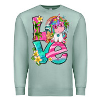 Seafoam love summer unicorn Premium Sweatshirt - texasbilliewilder