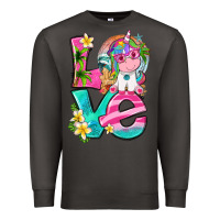 Smoke love summer unicorn Premium Sweatshirt - texasbilliewilder