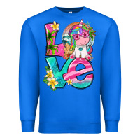 True Royal love summer unicorn Premium Sweatshirt - texasbilliewilder