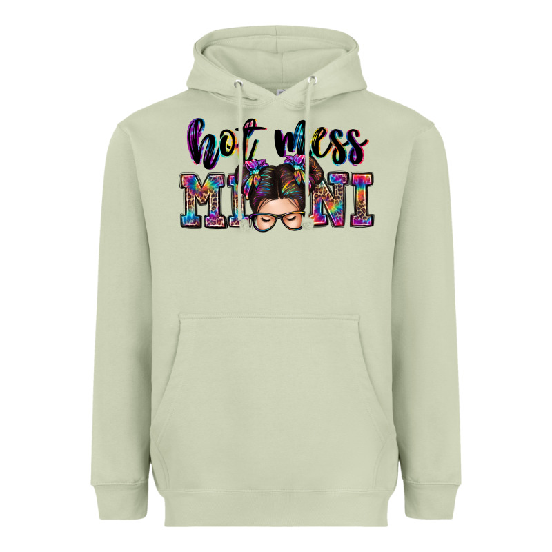 Mess Mini Messy Bun Heavyweight Hoodie by Zillion Design Studio | Teevron
