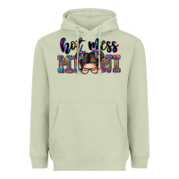 Matcha mess mini messy bun Heavyweight Hoodie - Zillion Design Studio