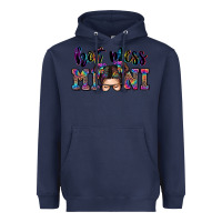 Navy mess mini messy bun Heavyweight Hoodie - Zillion Design Studio
