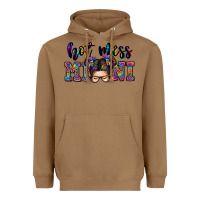 Toasted Coconut mess mini messy bun Heavyweight Hoodie - Zillion Design Studio
