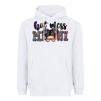 White mess mini messy bun Heavyweight Hoodie - Zillion Design Studio