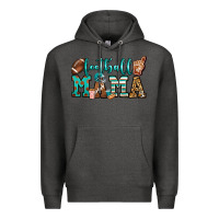 Charcoal Heather American football mama Premium Hoodie - Jasminsmagicworld