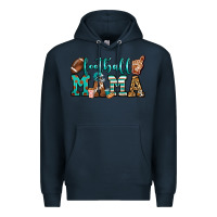 Navy American football mama Premium Hoodie - Jasminsmagicworld