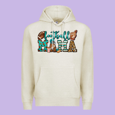 American Football Mama Premium Hoodie Designed By Jasminsmagicworld