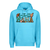 Ocean Blue American football mama Premium Hoodie - Jasminsmagicworld