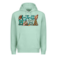 Seafoam American football mama Premium Hoodie - Jasminsmagicworld