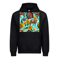 Foreset Green farm seamless pattern Urban Hoodie - BundleAndBundleShop