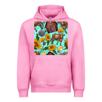 Fuchsia Pink farm seamless pattern Urban Hoodie - BundleAndBundleShop