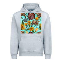 Heather Grey farm seamless pattern Urban Hoodie - BundleAndBundleShop