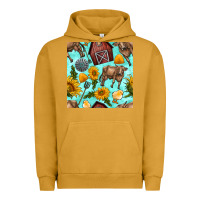 Pigment Peanut Butter farm seamless pattern Urban Hoodie - BundleAndBundleShop