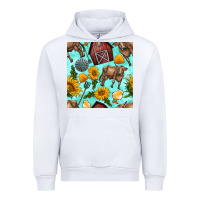 White farm seamless pattern Urban Hoodie - BundleAndBundleShop