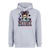 Heather Grey mess mini messy bun Heavyweight Hoodie - Zillion Design Studio