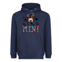 Navy mess mini messy bun Heavyweight Hoodie - Zillion Design Studio