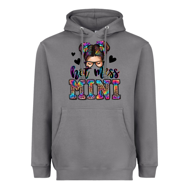 Mess Mini Messy Bun Heavyweight Hoodie by Zillion Design Studio | Teevron