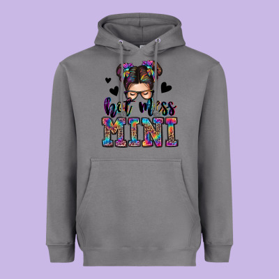 Mess Mini Messy Bun Heavyweight Hoodie Designed By Zillion Design Studio