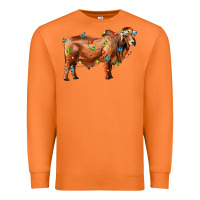 Carrot brahman bull with christmas lights Premium Sweatshirt - RanaPortraitStore