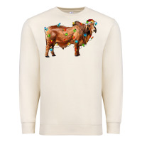 Sandshell brahman bull with christmas lights Premium Sweatshirt - RanaPortraitStore