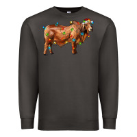 Smoke brahman bull with christmas lights Premium Sweatshirt - RanaPortraitStore