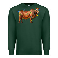 Sports Green brahman bull with christmas lights Premium Sweatshirt - RanaPortraitStore