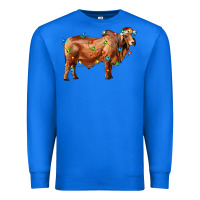 True Royal brahman bull with christmas lights Premium Sweatshirt - RanaPortraitStore