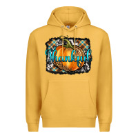Mustard Thankful Pumpkin Premium Hoodie - Artiststas