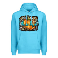 Ocean Blue Thankful Pumpkin Premium Hoodie - Artiststas
