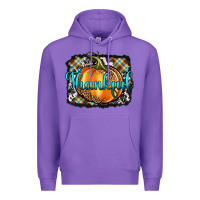 Purple Thankful Pumpkin Premium Hoodie - Artiststas