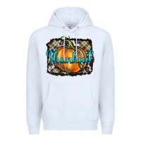 White Thankful Pumpkin Premium Hoodie - Artiststas