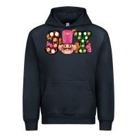 Navy Christmas joy snacks and nutcracker cookies ado Urban Hoodie - AdoDesignShop