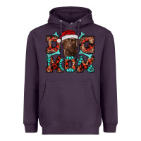 Plum Christmas Labrador Dog Mom Heavyweight Hoodie - RanaPortraitStore