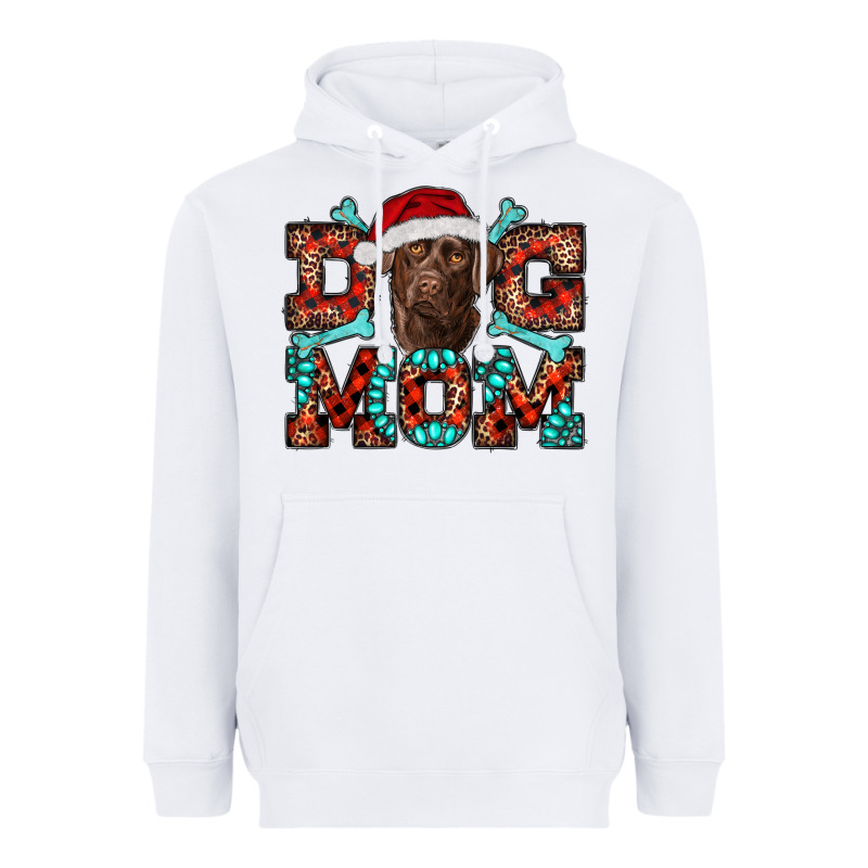 Christmas Labrador Dog Mom Heavyweight Hoodie by RanaPortraitStore | Teevron