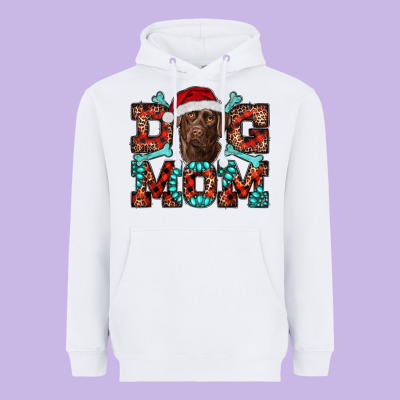 Heavyweight Hoodie Christmas Labrador Dog Mom