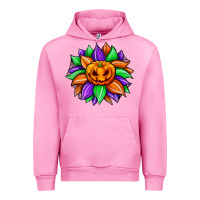 Fuchsia Pink sunflower halloween Urban Hoodie - JahusDesignShop