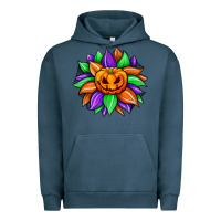 Pigment Midnight Navy sunflower halloween Urban Hoodie - JahusDesignShop