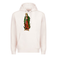 Pale Pink christmas our lady of guadalupe Premium Hoodie - JahusDesignShop