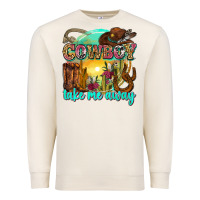 Sandshell cowboy take me away Premium Sweatshirt - Zillion Design Studio