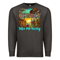 Smoke cowboy take me away Premium Sweatshirt - Zillion Design Studio