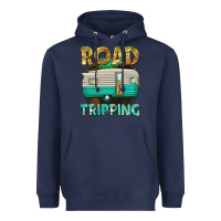 Navy road tripping Heavyweight Hoodie - texasbilliewilder