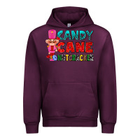 Mauve Wine candy cane and pink nutcracker ado Urban Hoodie - AdoDesignShop