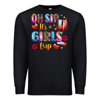Black oh sip its a girls Premium Sweatshirt - texasbilliewilder