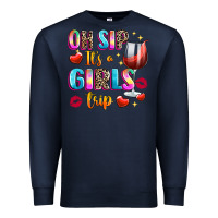 Navy oh sip its a girls Premium Sweatshirt - texasbilliewilder
