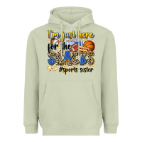Matcha im just here for the snacks sports sister Heavyweight Hoodie - Zillion Design Studio