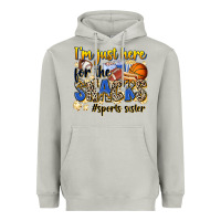 Moon Dust im just here for the snacks sports sister Heavyweight Hoodie - Zillion Design Studio